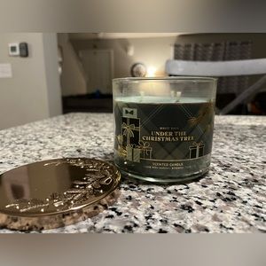 Bath and body works “under the Christmas tree” 3 wick candle